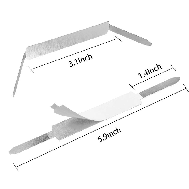 QYH Self-Adhesive Prong Paper Fasteners 1 inch Capacity, 130 Fasteners/Box - Image 2